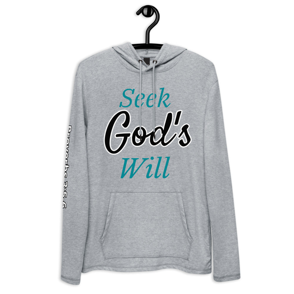 Seek Gods Will Unisex Lightweight Hoodie